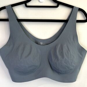KNIX Size XL + Revolution Grey Full-Coverage Pullover Bra Wide Straps
